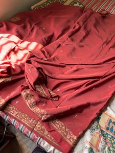 Pure Crepe Sozni handwork saree