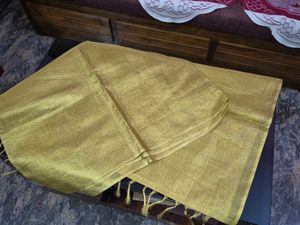 Elegant Golden Woven Half saree