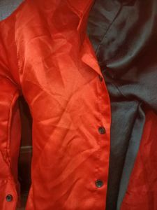 Boy's Red Shirt &amp; Suspenders Outfit