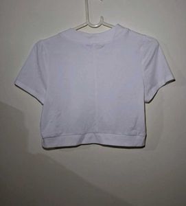 Classic White Cropped T-Shirt