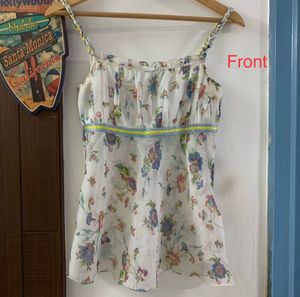 Floral Print Spaghetti Strap Top