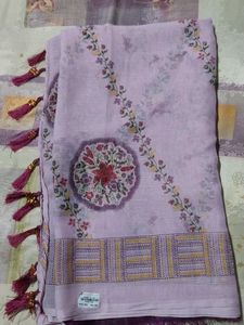 Beautiful Floral Print Saree