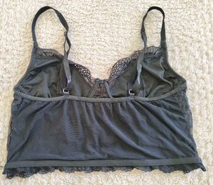 🖤 Black Floral Lace Longline Corset Top