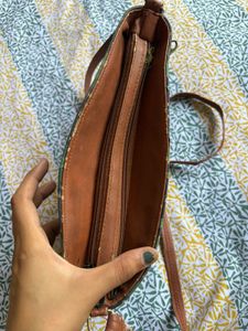 Stylish Green Ikat Crossbody Bag