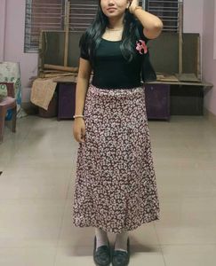 Floral Midi Skirt