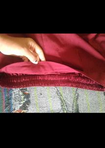 Maroon Palazzo Pants