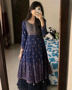 Beautiful Navy Blue anarkali