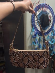 Leopard &amp; Snake Pattern Shoulder Bag