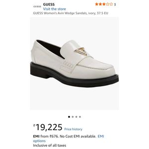 White Guess luxury Loafers