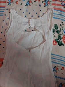 Simple White A-Line Dress