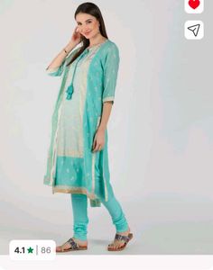 Beautiful Teal Kurta Set with Dupatta