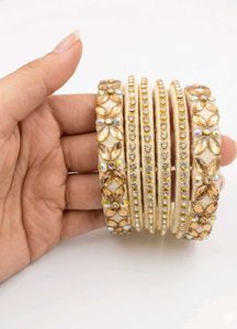 Exquisite Embellished Bangles Set