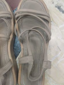 Stylish Grey Flat Sandals