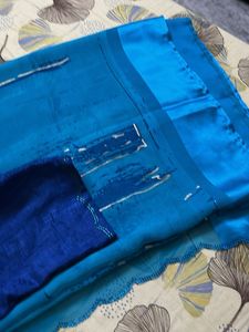 Beautiful Blue Saree with Blouse