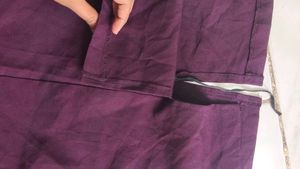 Chic Purple A-Line Skirt