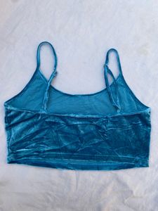 Teal Velvet Cami Top fix price