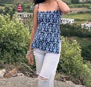 Boho Paisley Print Tunic Top/kurti