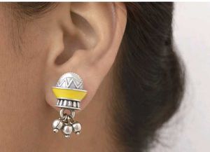 Lightweight oxidised jhumkas for daily wear