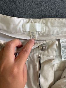 H&amp;M Straight Fit Leather Pant