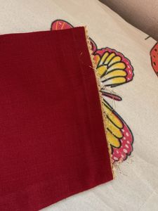 Maroon Embroidered Kurta