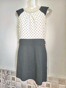 Polka Dot Top &amp; Black Skirt Set