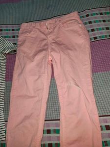 Striped Tee &amp; Pink Jeans Set