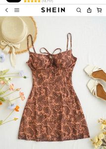 Boho Paisley Print Mini Dress