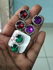 Diwali damaka Combo offer 3  Studs Earring