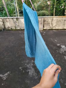 Beautiful Blue Textured Dupatta