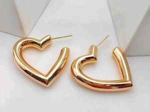 Chic Golden Heart Hoop Earrings💛