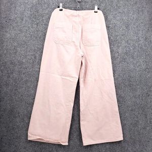 Zara Wide-Leg Pink Trousers