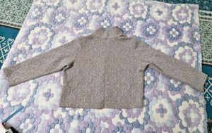 Stylish Grey Textured Jacket