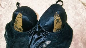 Elegant Black Lace paded Bodysuit