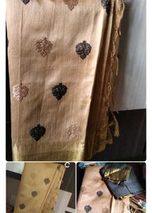 Elegant Grey Floral Print Saree