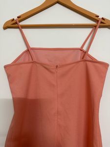 Coral Spaghetti Strap Mini Dress