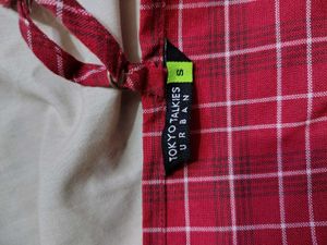 Red Plaid Button-Up Dress