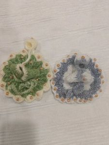 Handmade Crochet Laddu Gopal Dress Set of 2