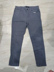 Stylish Grey Slim Fit Jeans