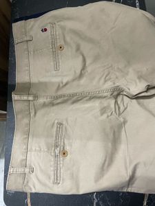Louis Philippe Men's Beige Chinos
