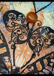 Bohemian Butterfly Print Tunic Top