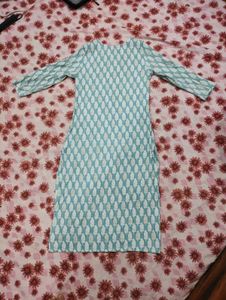 Light Blue Printed Kurta by AVAASA