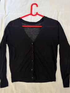 Black Long Sleeve Cardigan