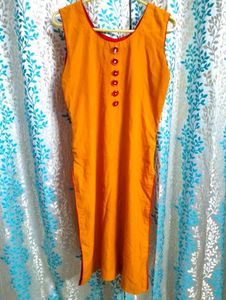 🫶Yellow Sleeveless Kurta🫶