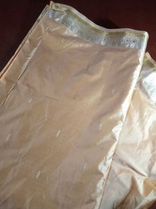 Elegant Peach & Silver Saree