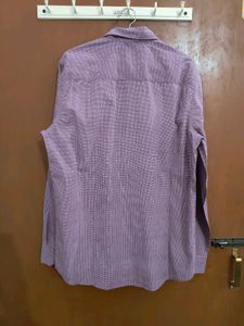 Flick Men's Dress Shirt - Burgundy Pattern