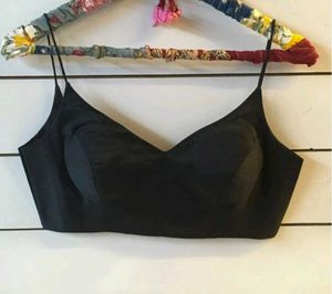 Padded Cotton Back Hook Spaghetti Strap Blouse