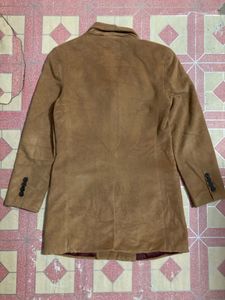 Brown Double-Breasted Long Coat