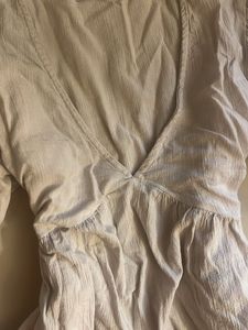 off white plunge cotton top