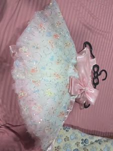 Beautiful Pink &amp; White Party Dress