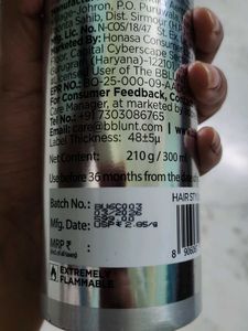 BBlunt Hot Shot Hold Spray